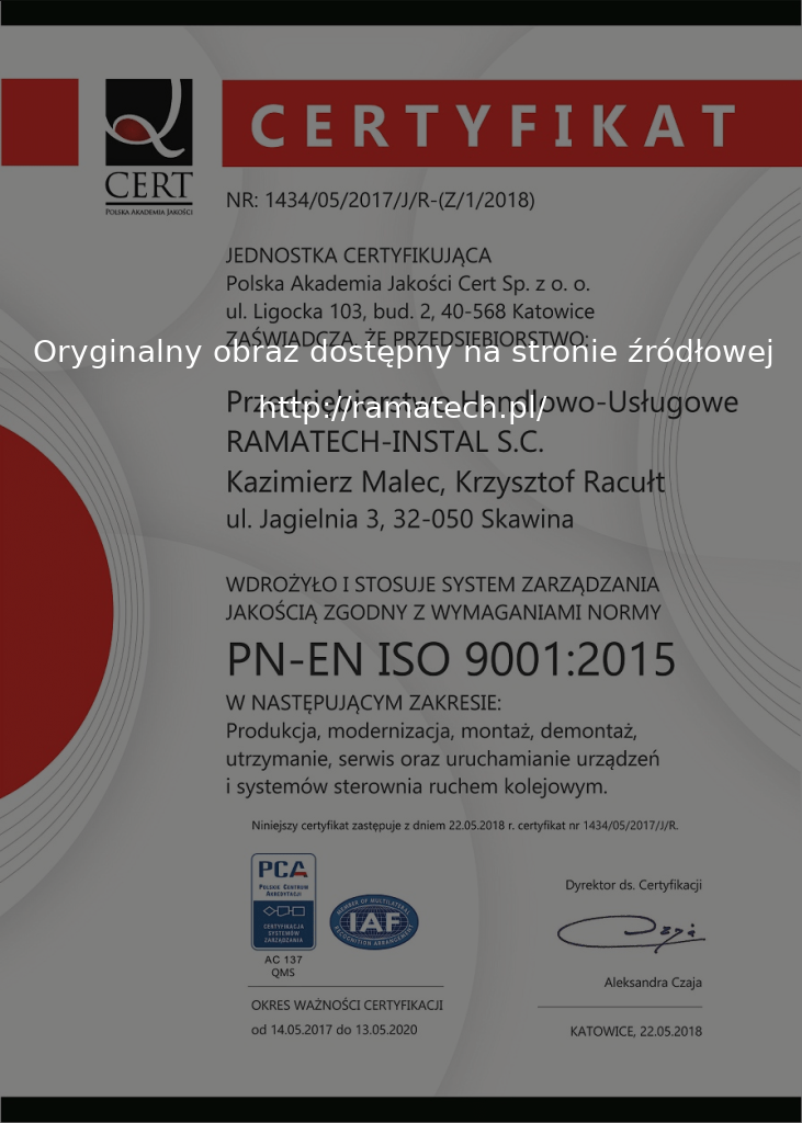 RAMATECH ISO9001:2015
